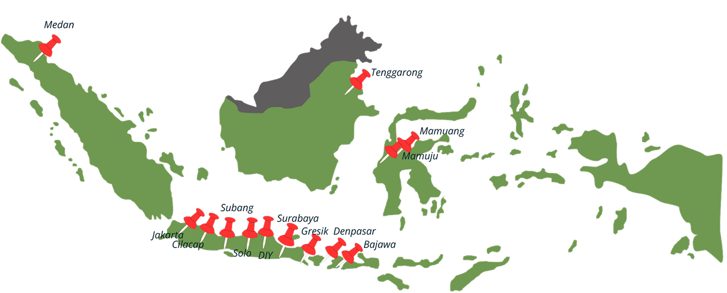 Project Map of Indonesia